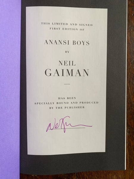 Anansi Boys (Limited, Signed First Edition)