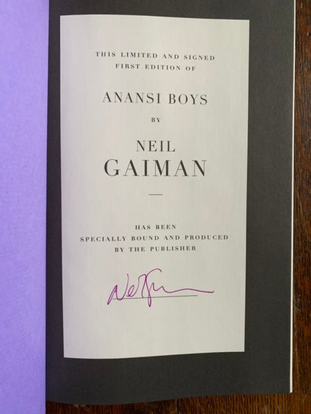 Anansi Boys (Limited, Signed First Edition)